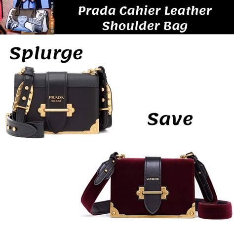 prada cahier dupe bag